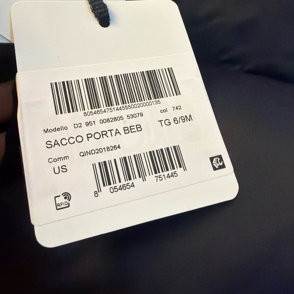 Moncler Sacco Porta Beb in Black